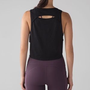 Lululemon Cut Back Crop Tank